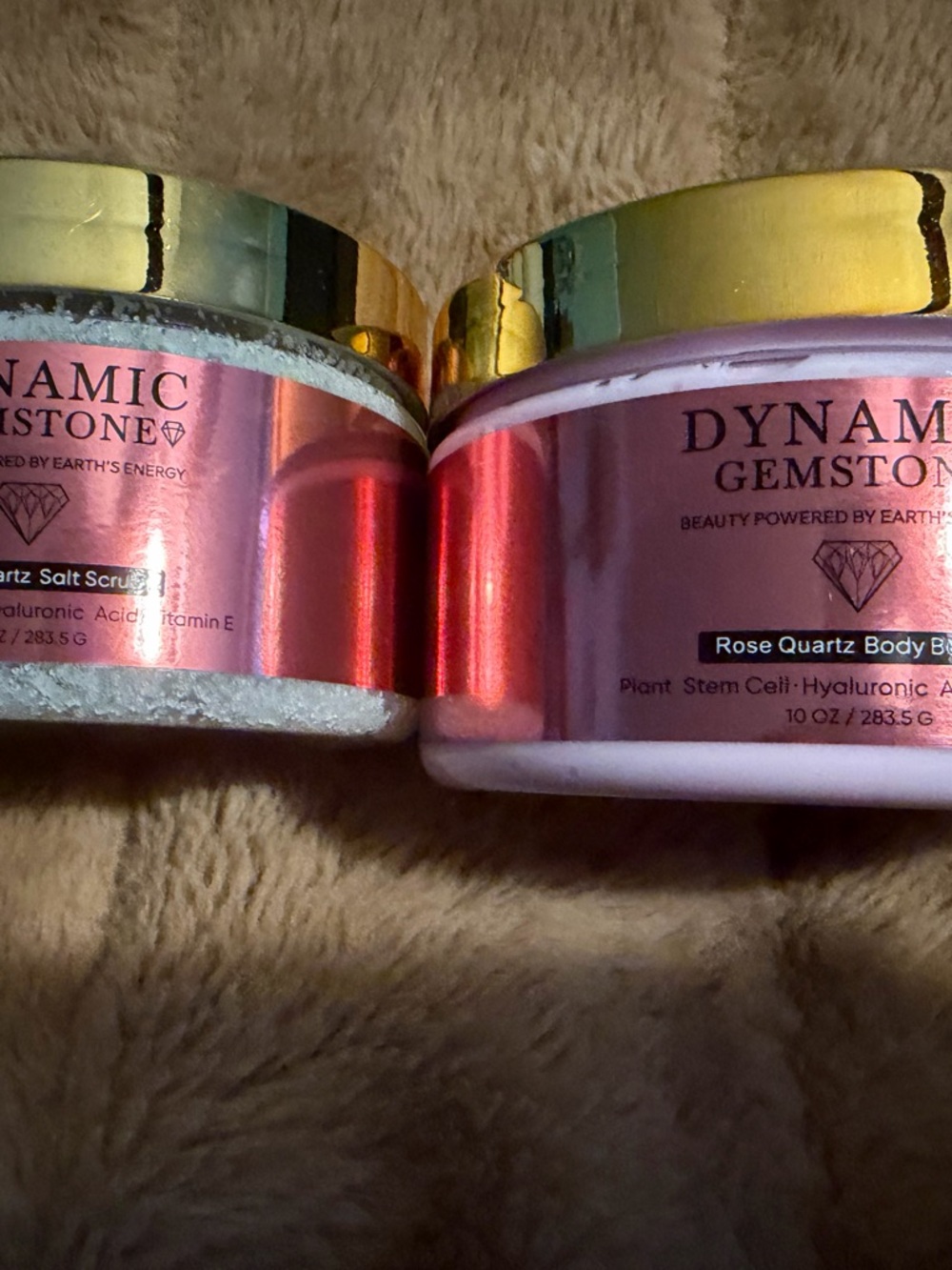 Dynamic Gemstone Rose Quartz Body Butter - Pink